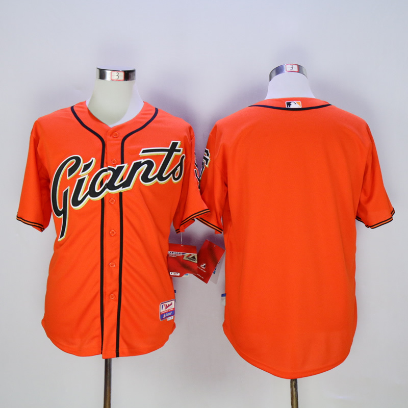 Men San Francisco Giants Blank Orange MLB Jerseys->san francisco giants->MLB Jersey